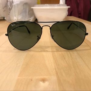 RayBan Large Aviators Black